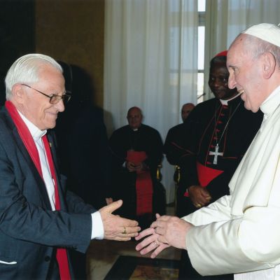 con Papa Francisco 2018
